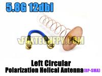 Foxtech 5.8G 12dbi Helical LHCP Antenna (RP-SMA) for Receiver [FT-12dBi-Helical-Ant-RP]